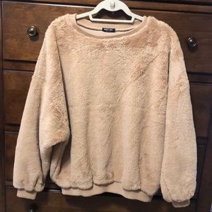 Sherpa/furry, soft teddy sweatshirt, Size 8